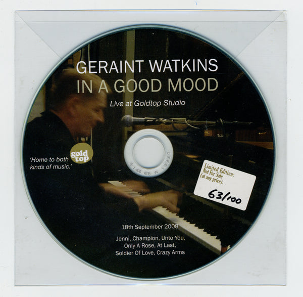 Geraint Watkins limited edition live CD-R