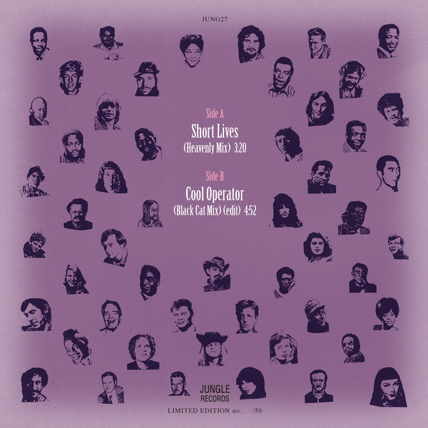 Johnny Thunders - unreleased 'Short Lives' 7" single test pressing, limited edition of 50