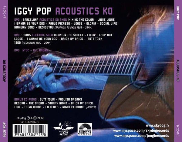 Iggy Pop 'Acoustics KO' DVD + CD