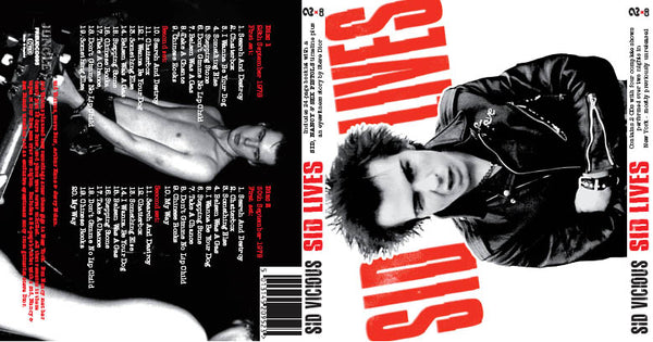 Sid Vicious 'Sid Lives' 2xCD his last shows, with 24-page booklet
