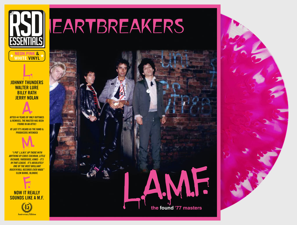 Heartbreakers 'L.A.M.F. the FOUND '77 masters' LP neon pink & white + obi: 45th anni